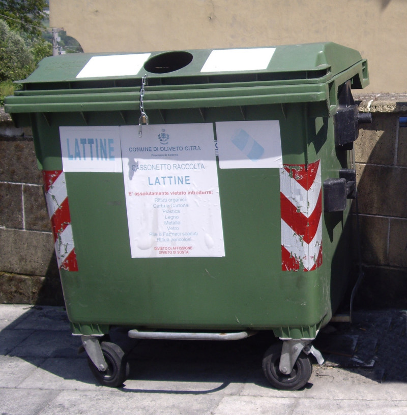 contenitore alluminio